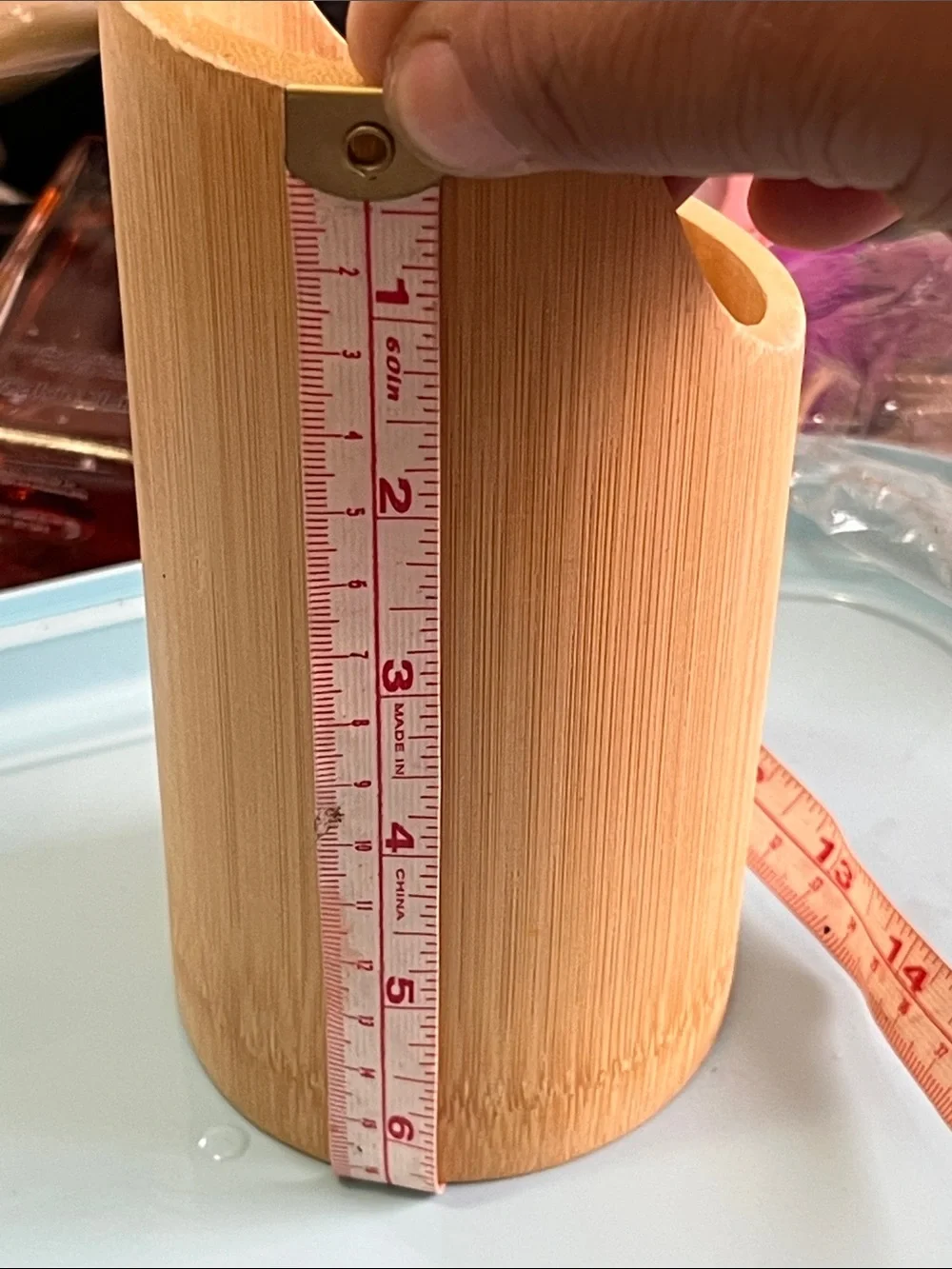 Bamboo Utensil Holder in Natural